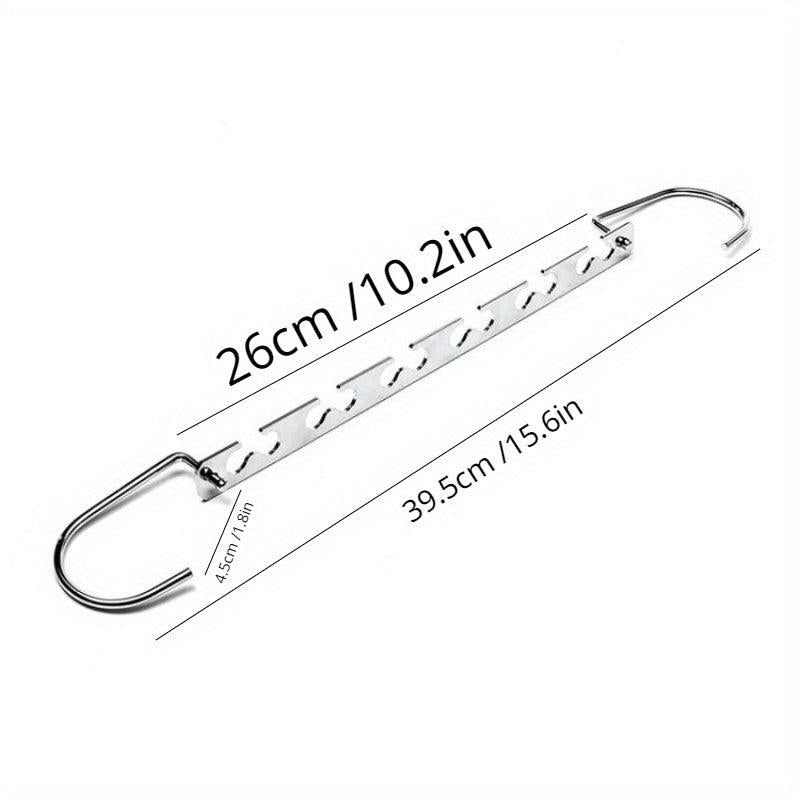 6-Hole Metal Pants Rack Hanger for Wardrobe Storage