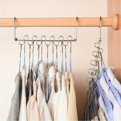 6-Hole Metal Pants Rack Hanger for Wardrobe Storage