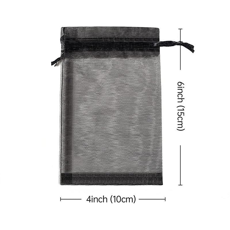 20pcs Drawstring Jewelry Gift Bags Transparent Party Packaging
