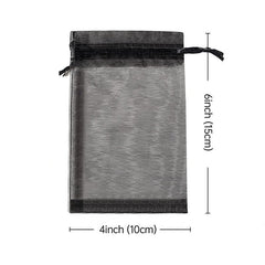20pcs Drawstring Jewelry Gift Bags Transparent Party Packaging