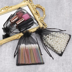 20pcs Drawstring Jewelry Gift Bags Transparent Party Packaging