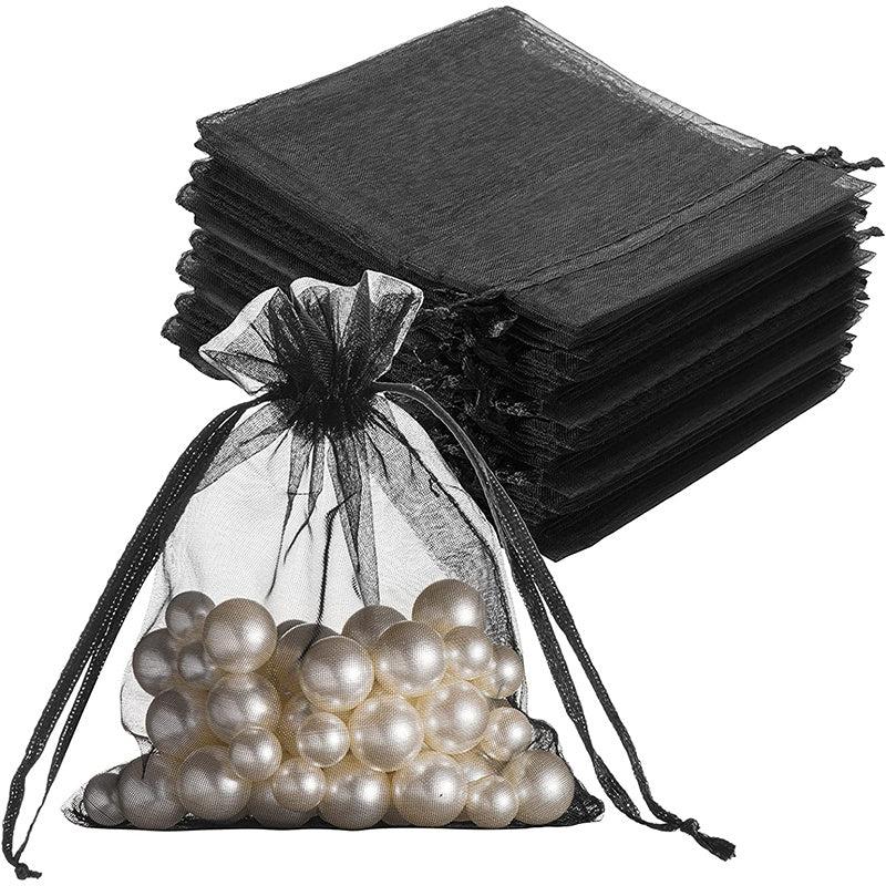 20pcs Drawstring Jewelry Gift Bags Transparent Party Packaging