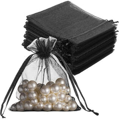 20pcs Drawstring Jewelry Gift Bags Transparent Party Packaging