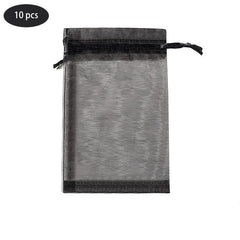 20pcs Drawstring Jewelry Gift Bags Transparent Party Packaging