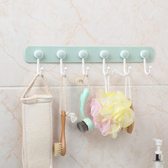 Kitchen Hanging Storage Rack 360 Rotating With 6 Hooks Towel Rag Hook