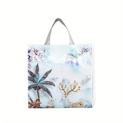 10pcs Plastic Tote Bags for Shopping Clothing Store Gift Wrapping Bags