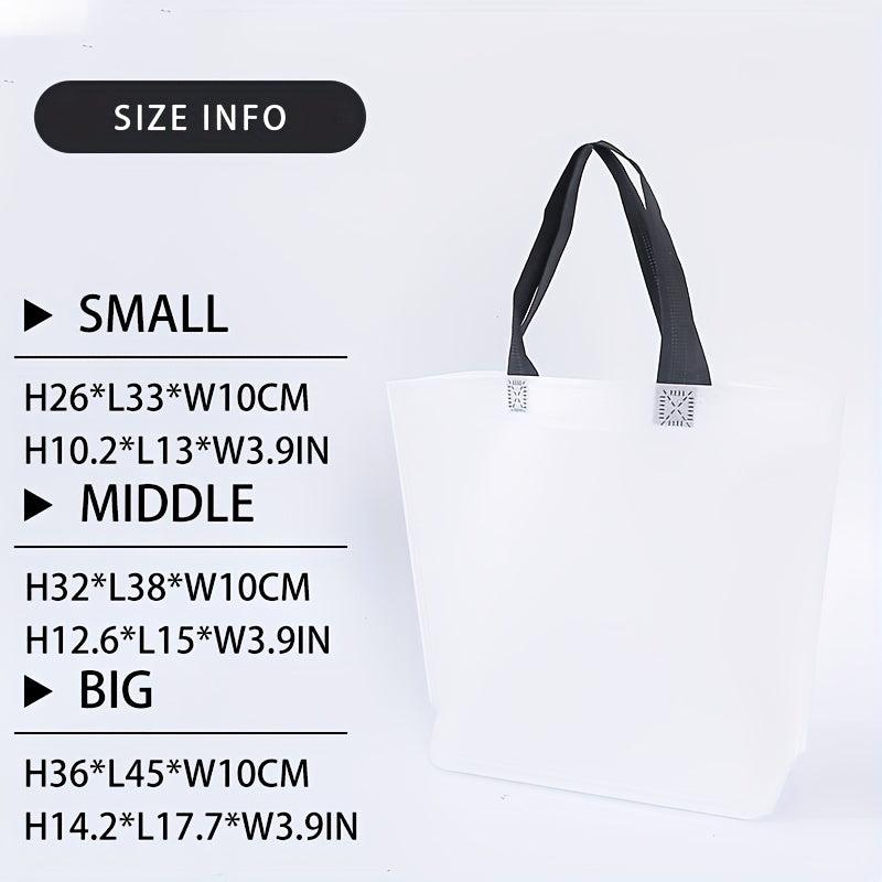 4pcs Reusable Grocery Bags Foldable Shopping Bag Tote Eco Friendly Long Handle