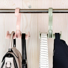 Rotatable Multifunctional Bag Hook Storage Rack for Clothing