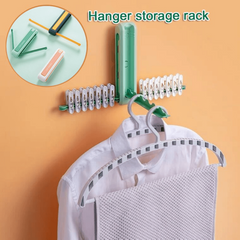 1pc 7.62cm Foldable 3D Hooks Hanger - Heavy Duty Self-adhesive Wardrobe Clothes