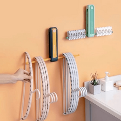 1pc 7.62cm Foldable 3D Hooks Hanger - Heavy Duty Self-adhesive Wardrobe Clothes
