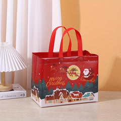 Large Capacity Christmas Tote Bag Portable Folding Nonwoven Bag