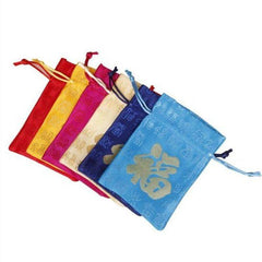 1pc Red Cloth Bag Brocade Pouch Year's Lucky Bag