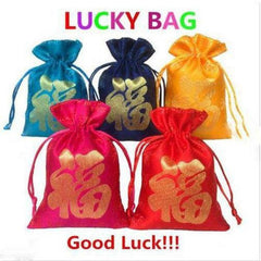 1pc Red Cloth Bag Brocade Pouch Year's Lucky Bag