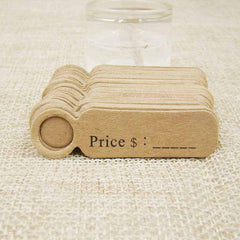 100pcs Baking Small Label DIY Jewelry Material Hangtag Bookmark Gift Card
