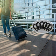 6pcs Plastic Travel Hangers Portable Folding Clothes Hangers