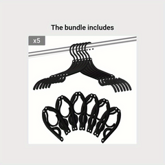 6pcs Plastic Travel Hangers Portable Folding Clothes Hangers