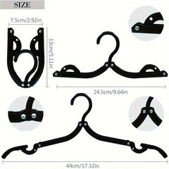 6pcs Plastic Travel Hangers Portable Folding Clothes Hangers
