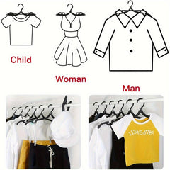 6pcs Plastic Travel Hangers Portable Folding Clothes Hangers