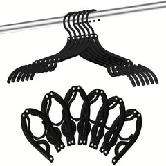 6pcs Plastic Travel Hangers Portable Folding Clothes Hangers