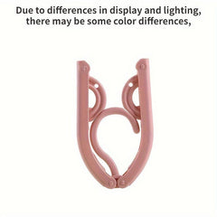 5pcs Folding Clothes Hanger Space Saving Anti Slip