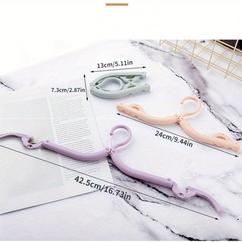 5pcs Folding Clothes Hanger Space Saving Anti Slip