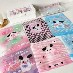 6pcs Cartoon Self-sealing Gift Bags Food Jewelry Stationery Storage