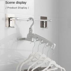 Portable Travel Clothes Hanger with Five-hole Hook