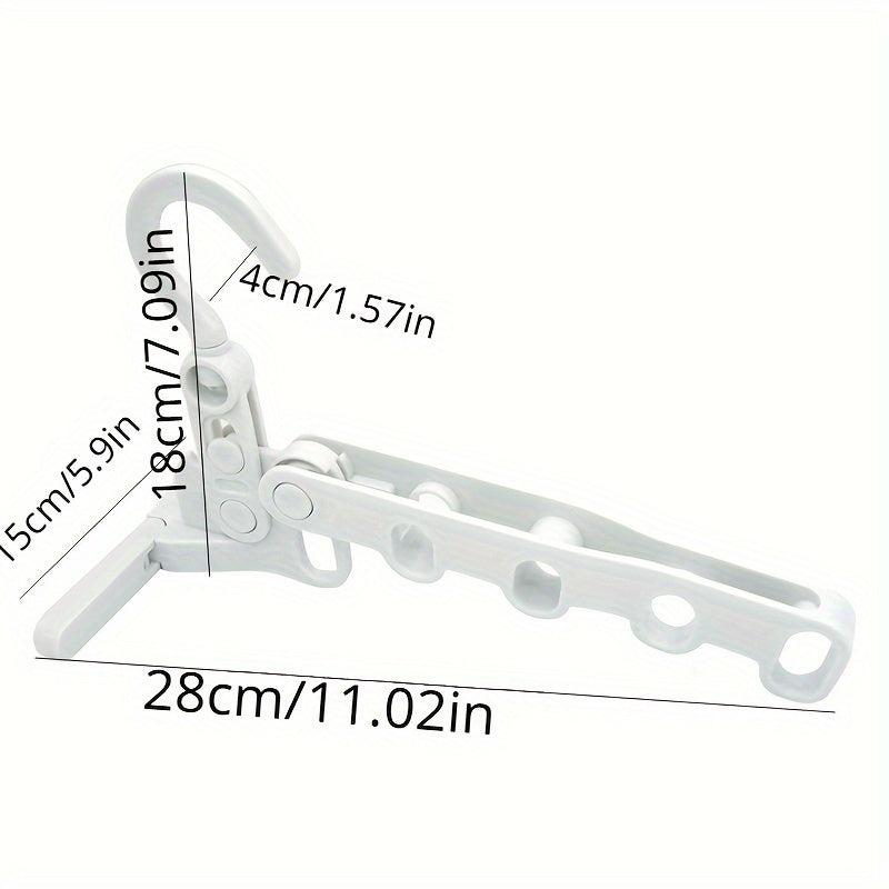 Portable Travel Clothes Hanger with Five-hole Hook