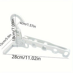 Portable Travel Clothes Hanger with Five-hole Hook