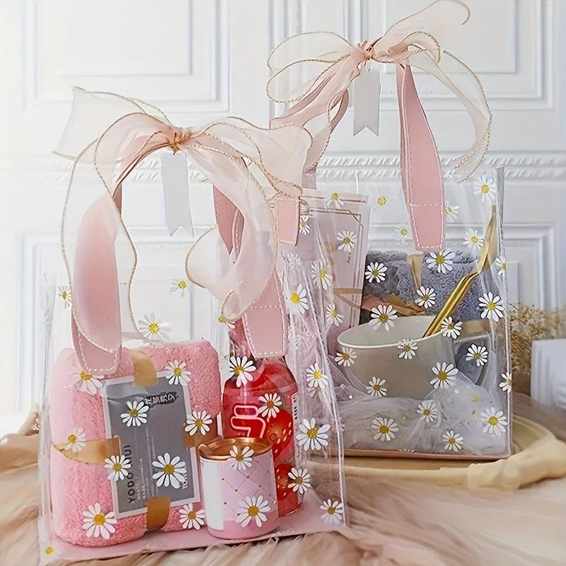 Lovely Daisy Print PVC Bag Wedding Gift Bag Shopping Bags Party Bags