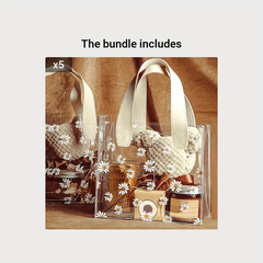 Lovely Daisy Print PVC Bag Wedding Gift Bag Shopping Bags Party Bags