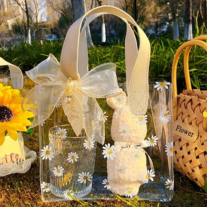 Lovely Daisy Print PVC Bag Wedding Gift Bag Shopping Bags Party Bags