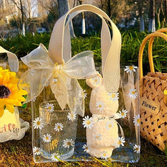 Lovely Daisy Print PVC Bag Wedding Gift Bag Shopping Bags Party Bags