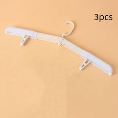 3pcs Travel Folding Hanger w/ Clamp Portable Business Drying Hanger
