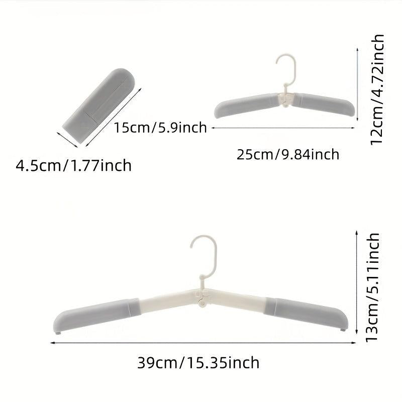 3pcs Travel Folding Hanger w/ Clamp Portable Business Drying Hanger