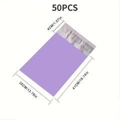 50pcs Purple Courier Mailer Bags Self seal Mailing Express Bag Envelope