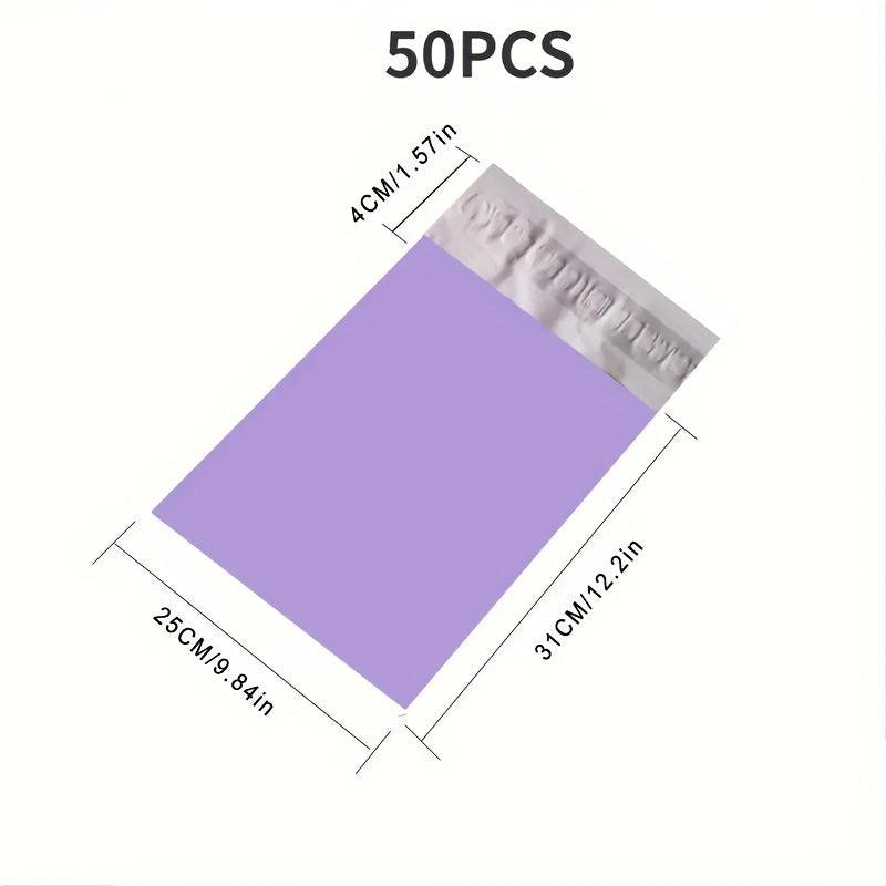 50pcs Purple Courier Mailer Bags Self seal Mailing Express Bag Envelope