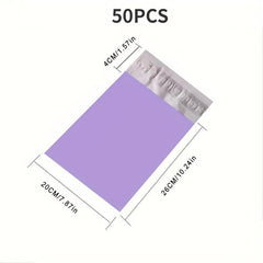 50pcs Purple Courier Mailer Bags Self seal Mailing Express Bag Envelope
