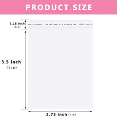100pcs Clear Self-Sealing Glass Paper Bags 1-4 Mils Thick for Biscuits Candy