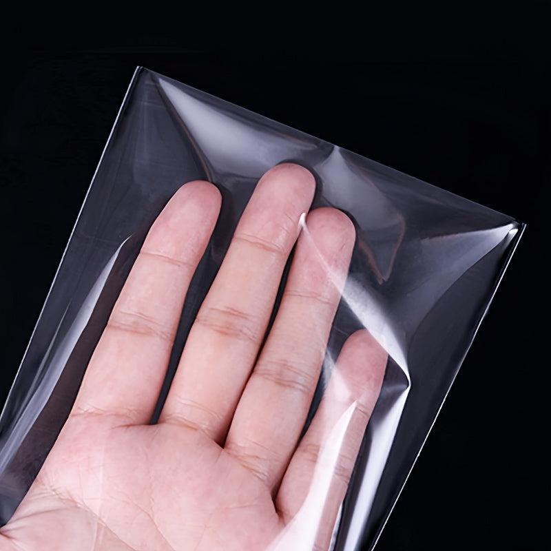 100pcs Clear Self-Sealing Glass Paper Bags 1-4 Mils Thick for Biscuits Candy