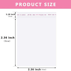 100pcs Clear Self-Sealing Glass Paper Bags 1-4 Mils Thick for Biscuits Candy