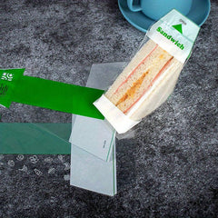 100pcs Transparent Sandwich Wrapping Paper Easy To Tear Packaging Bag