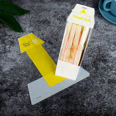100pcs Transparent Sandwich Wrapping Paper Easy To Tear Packaging Bag