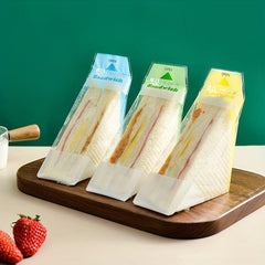 100pcs Transparent Sandwich Wrapping Paper Easy To Tear Packaging Bag
