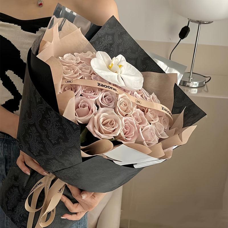 10pcs Vintage Floral Paper Retro For Flower Packaging
