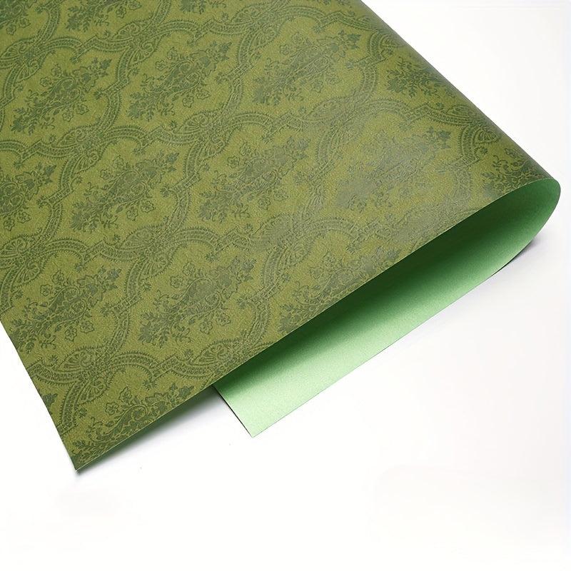 10pcs Vintage Floral Paper Retro For Flower Packaging