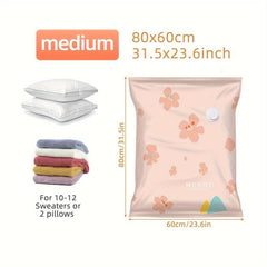 Space Saving Vacuum Compression Bag for Clothes Quilts Jackets