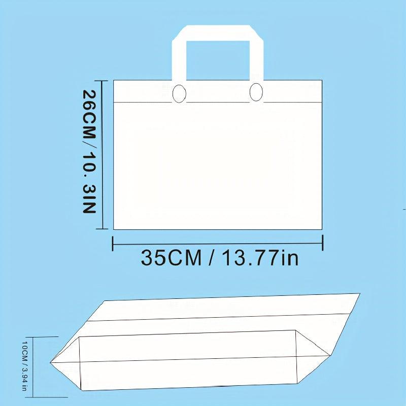 10pcs Golden Edge Handheld Gift Bag PVC Plastic Bag