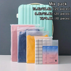 50pcs Shirt Packaging Bags Set Sealed Polyester & Plastic Bags w/Ventilation Hol