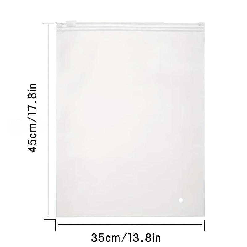 50pcs Shirt Packaging Bags Set Sealed Polyester & Plastic Bags w/Ventilation Hol